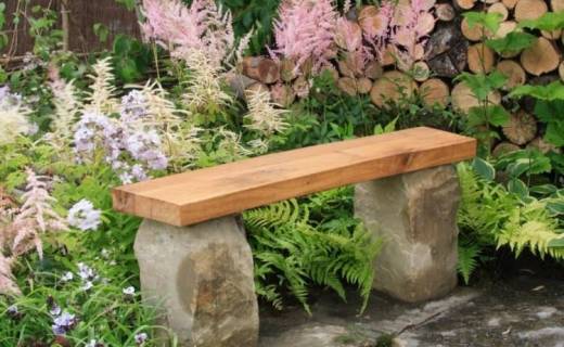 rustic-garden-stone-bench